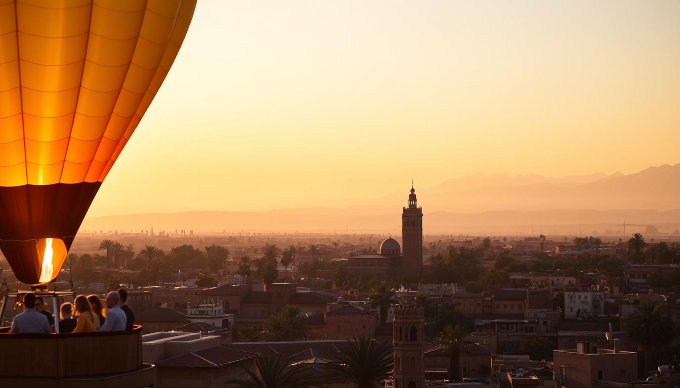 sunset hot air balloon ride marrakech