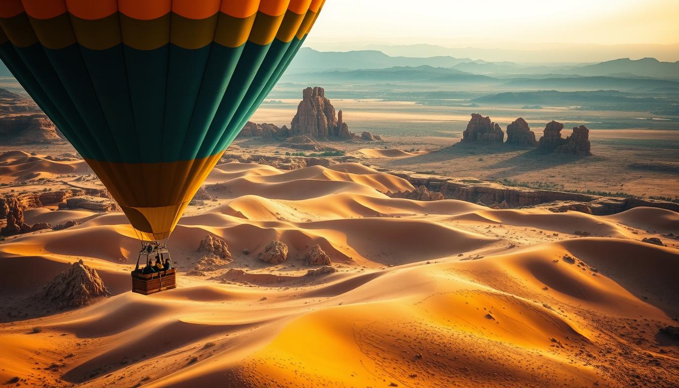 agafay desert hot air balloon