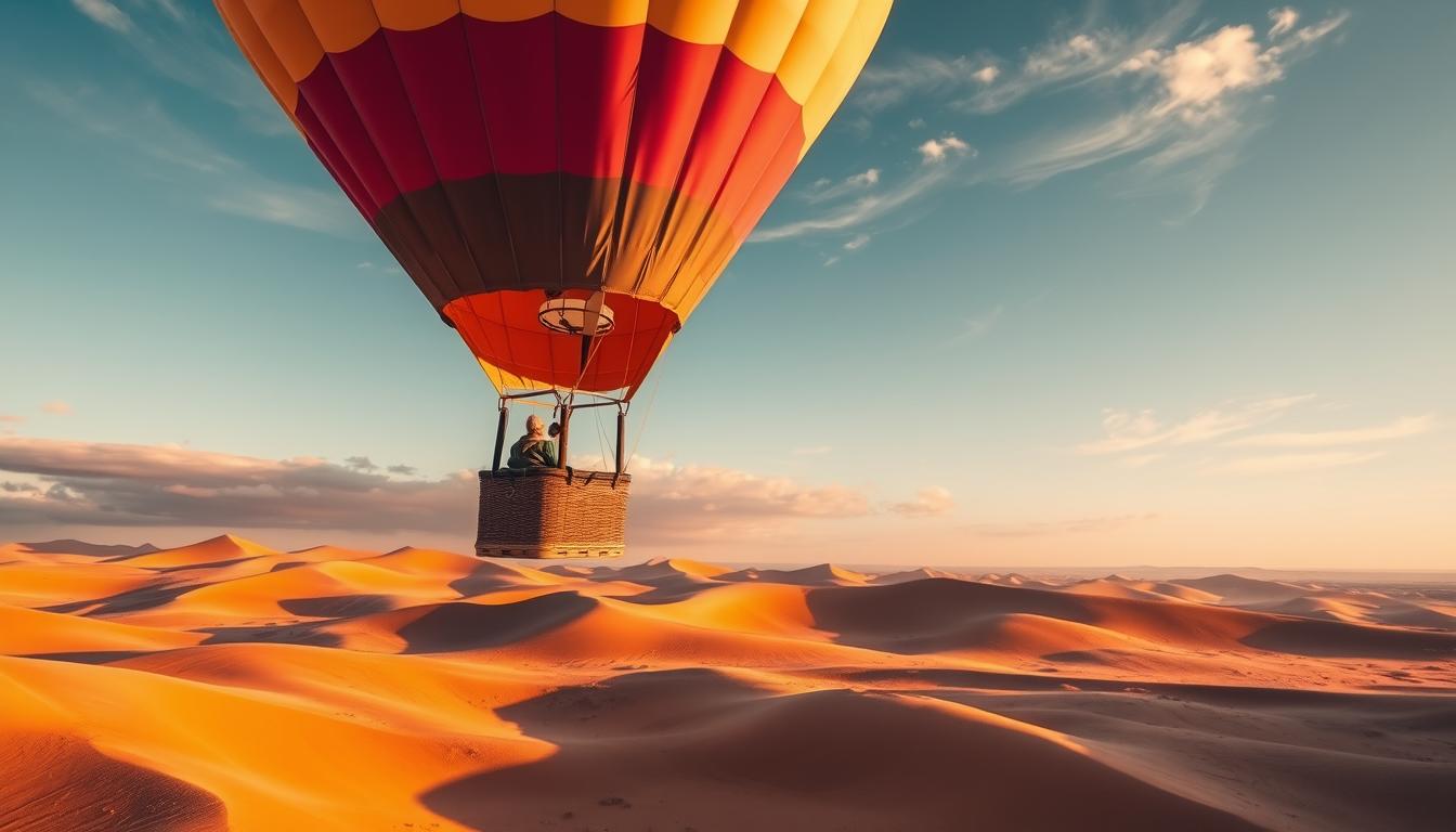 agafay desert hot air balloon