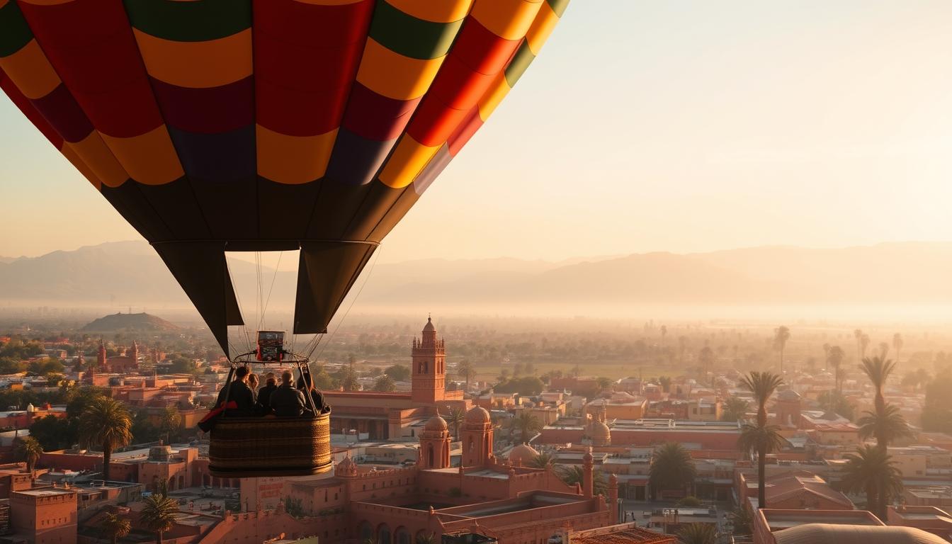 marrakech hot air balloon sunrise