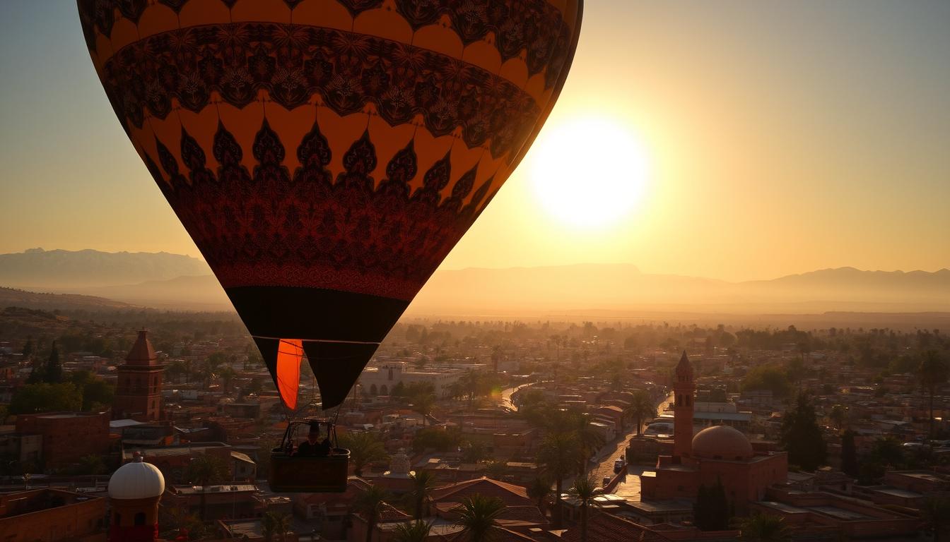 marrakech hot air balloon sunrise