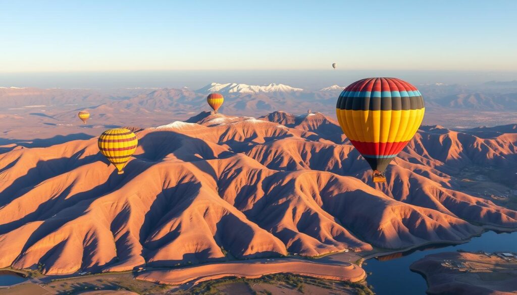 Marrakech balloon flight Atlas Mountains