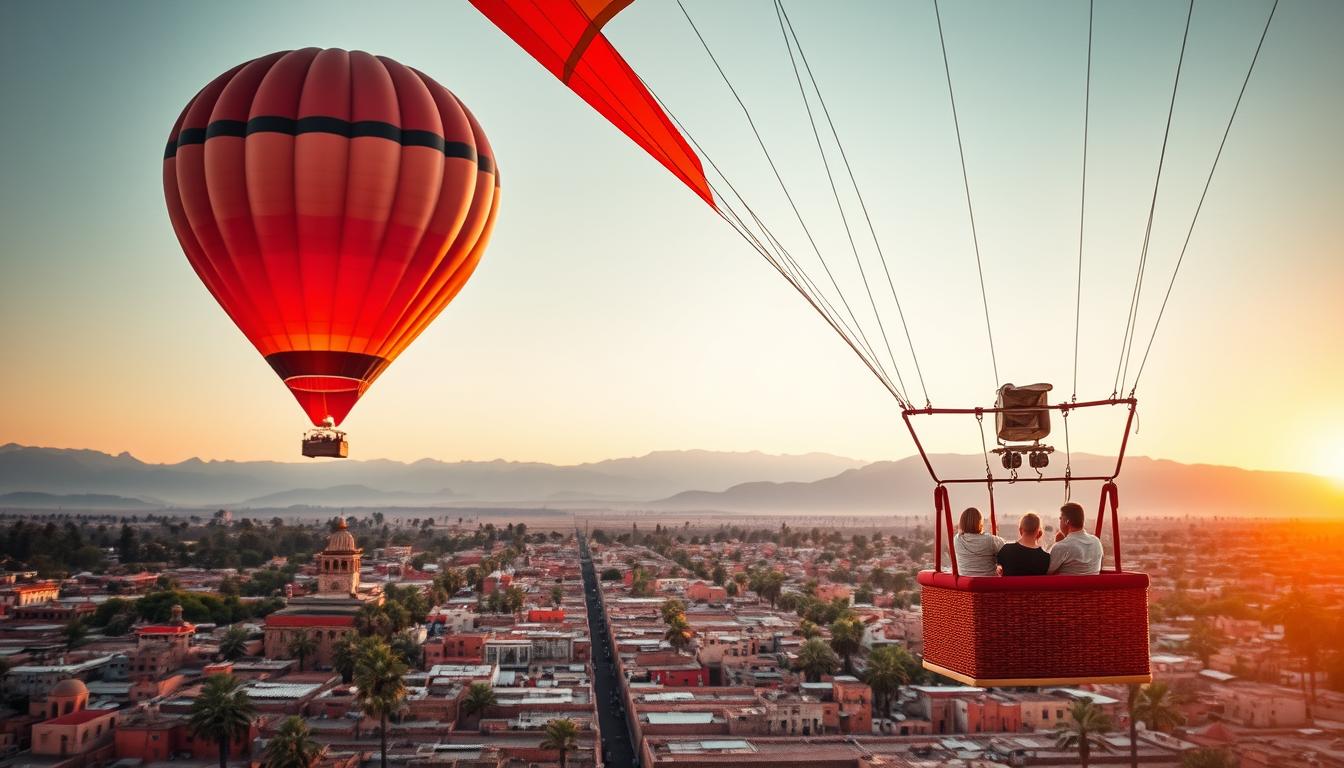Marrakech hot air balloon sunrise tour