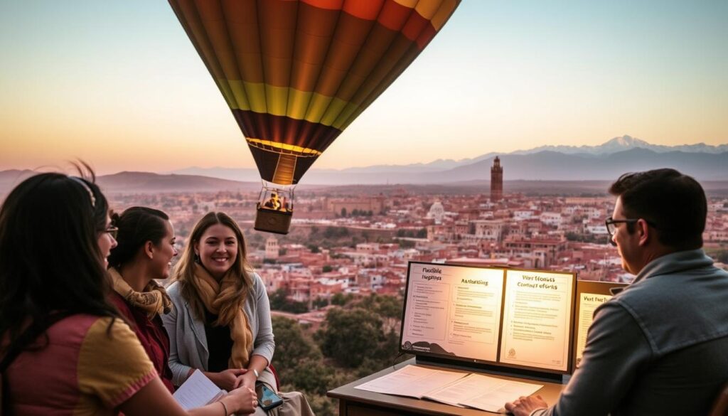 hot air balloon booking flexibility