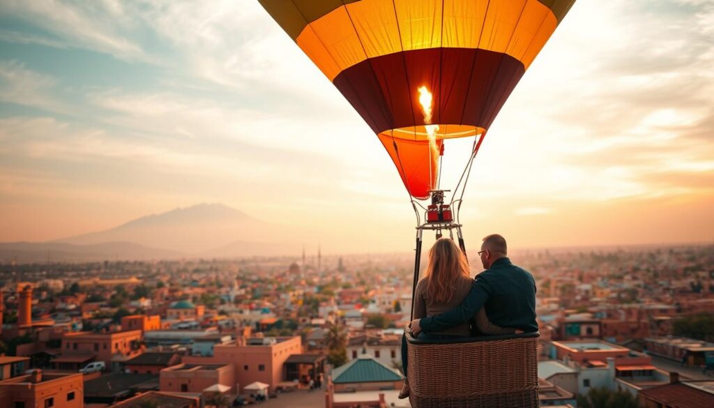 romantic hot air balloon ride Marrakech