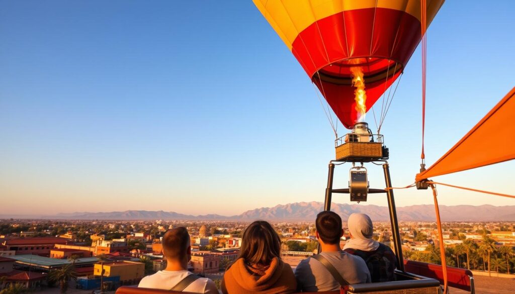 Marrakech balloon ride temperature