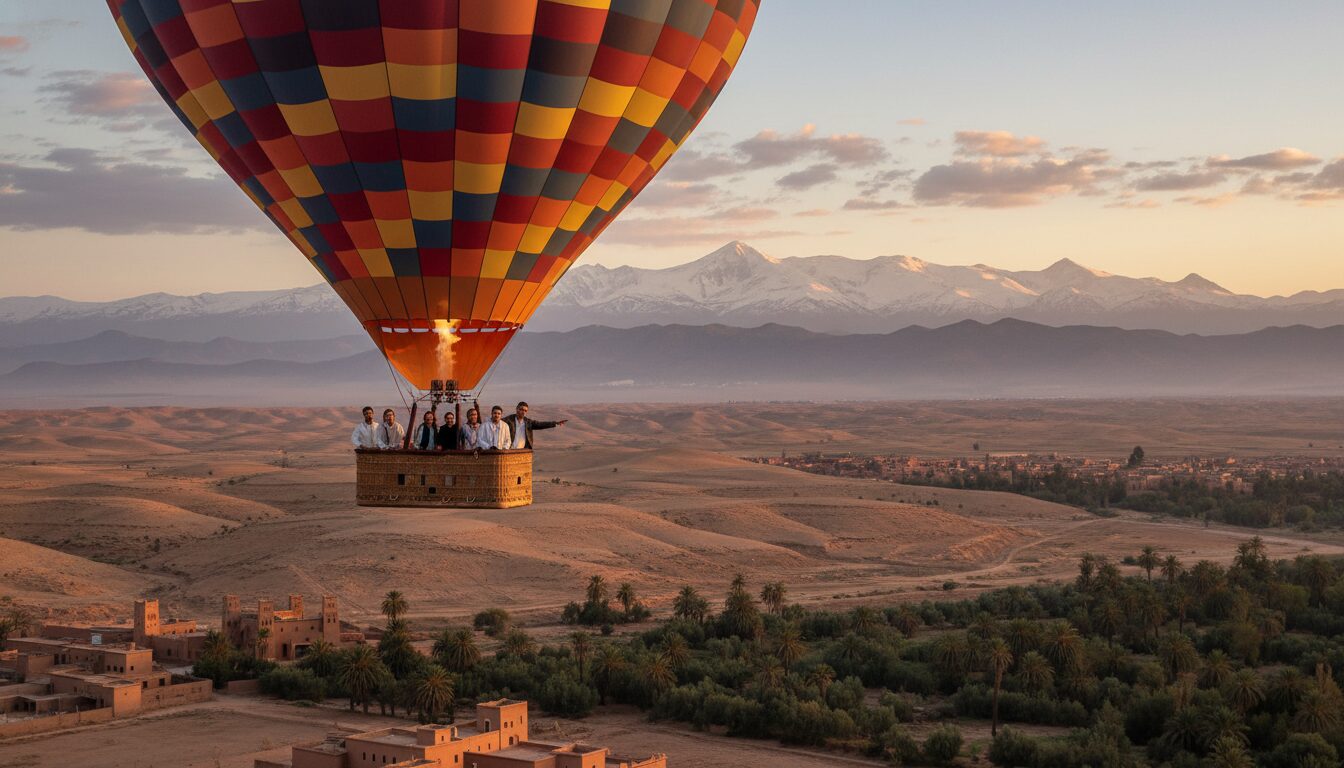 Hot air balloon Marrakech hotel pickup