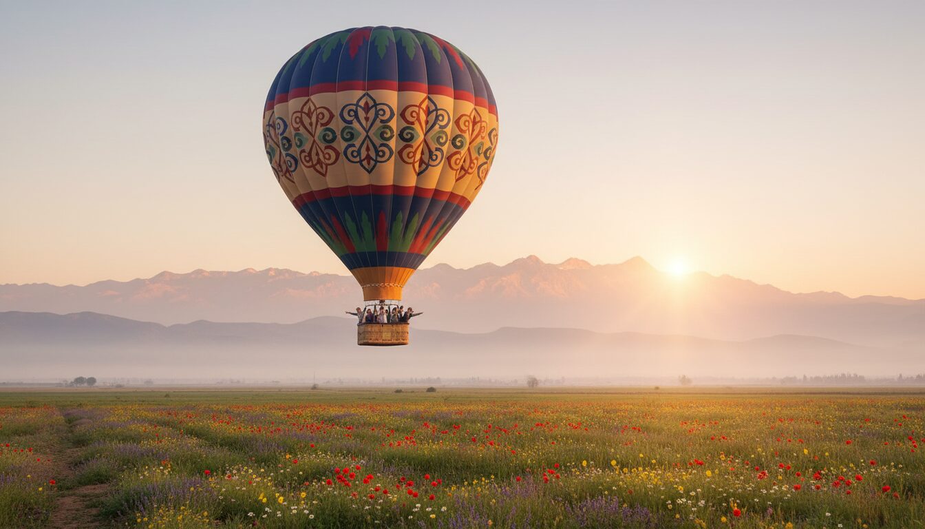 Hot air balloon near Marrakech