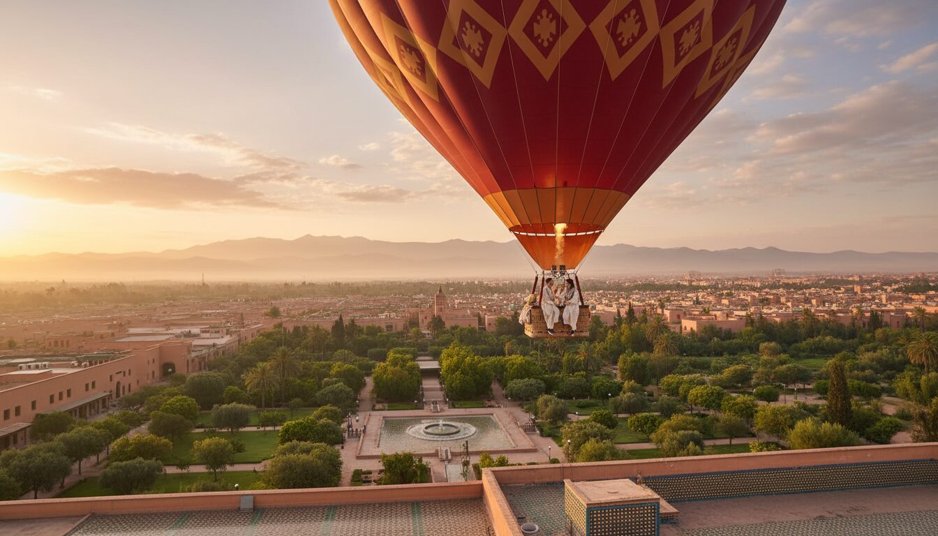 Romantic hot air balloon Marrakech